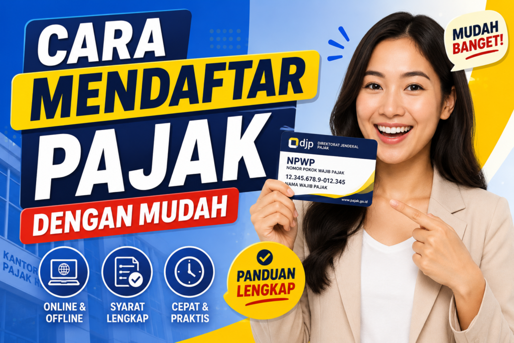 Pelajari cara mendaftar pajak dengan mudah dan cepat secara online maupun offline. Simak syarat, langkah-langkah, dan tips penting agar proses pendaftaran pajak berjalan lancar.