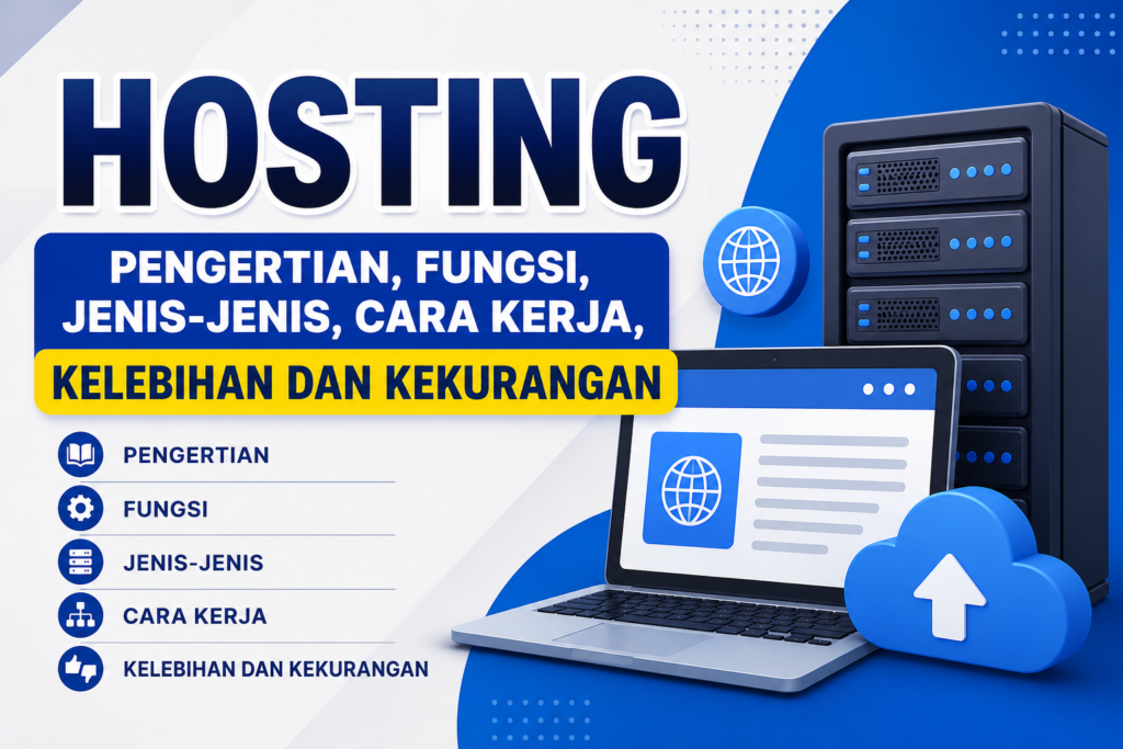 Hosting : Pengertian, Fungsi, Jenis-Jenis, Cara Kerja, Kelebihan Dan Kekurangan