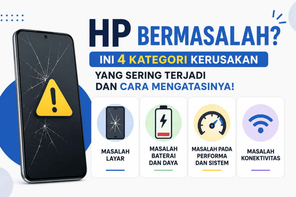 HP Bermasalah? Ini 4 Kategori Kerusakan yang Sering Terjadi dan Cara Mengatasinya!