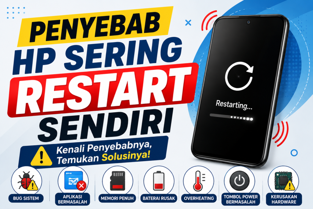 Penyebab HP Sering Restart Sendiri