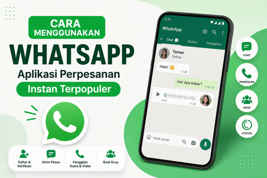 Cara Menggunakan WhatsApp Aplikasi perpesanan instan terpopuler
