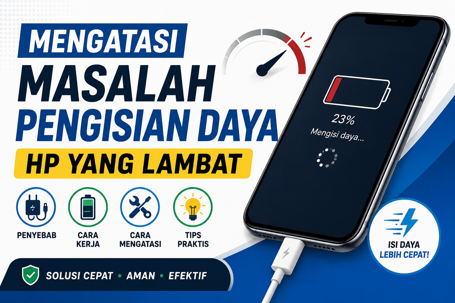 mengatasi masalah pengisian daya hp yang lambat