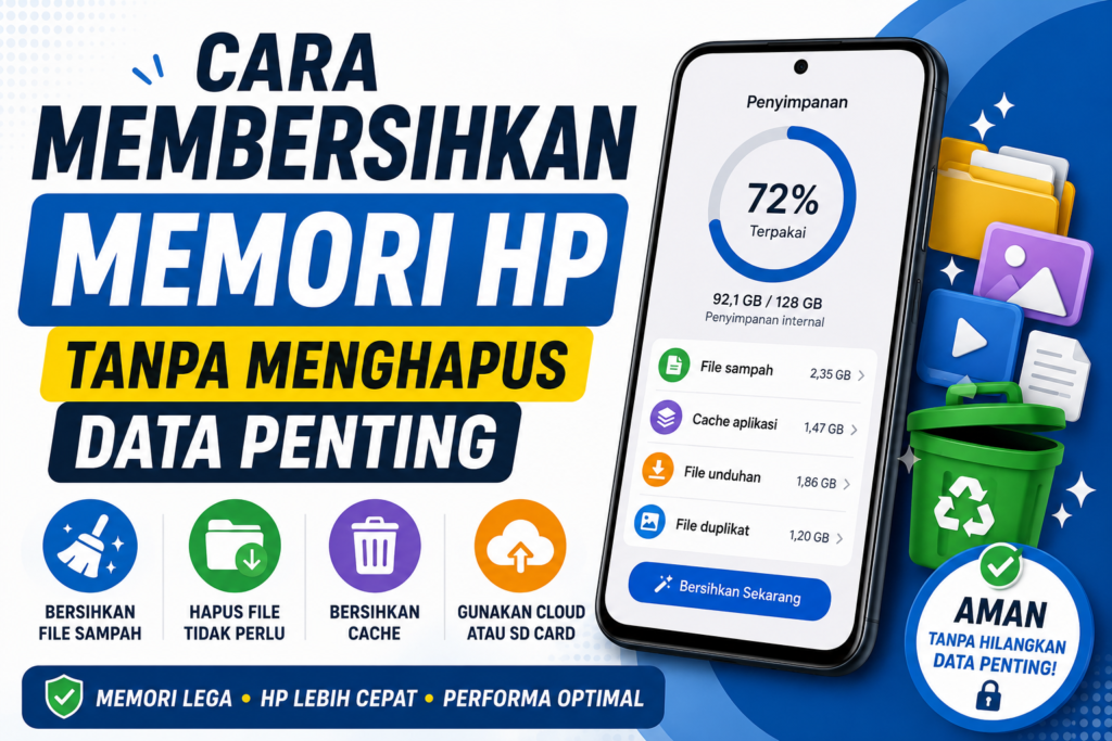 Cara Membersihkan Memori HP Tanpa Menghapus Data Penting