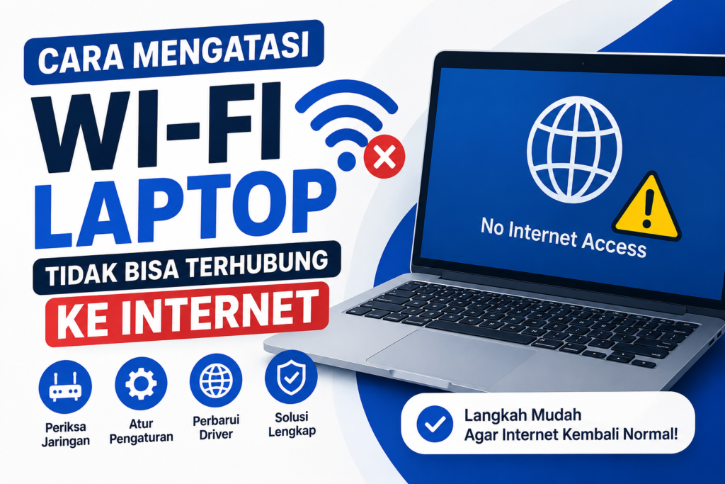cara mengatasi wi-fi laptop tidak bisa terhubung ke internet