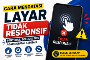 cara mengatasi layar hp tidak responsif