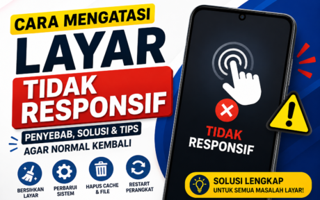 cara mengatasi layar hp tidak responsif