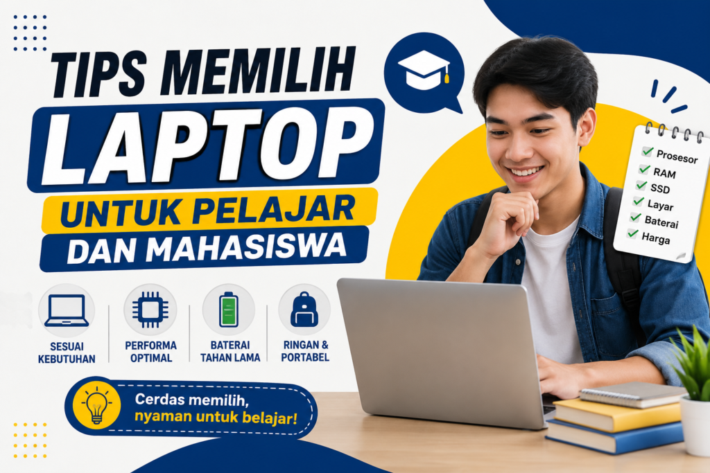 Tips Memilih Laptop untuk Pelajar dan Mahasiswa: Panduan Lengkap agar Tidak Salah Beli