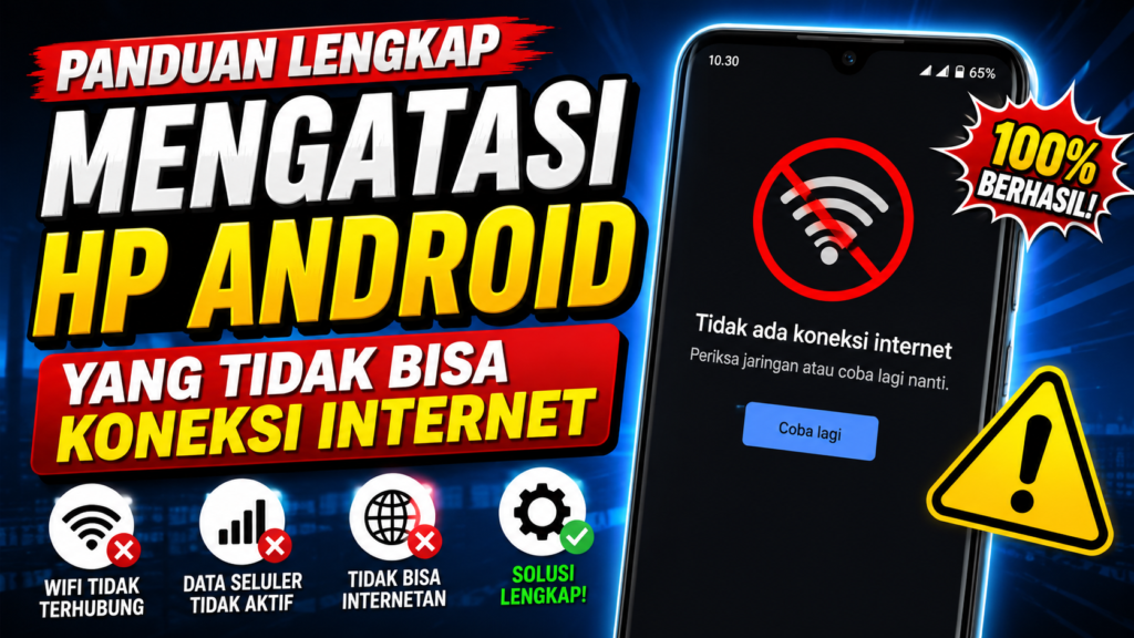 Cara Mudah Mengatasi HP Android Yang Tidak Bisa Koneksi Internet