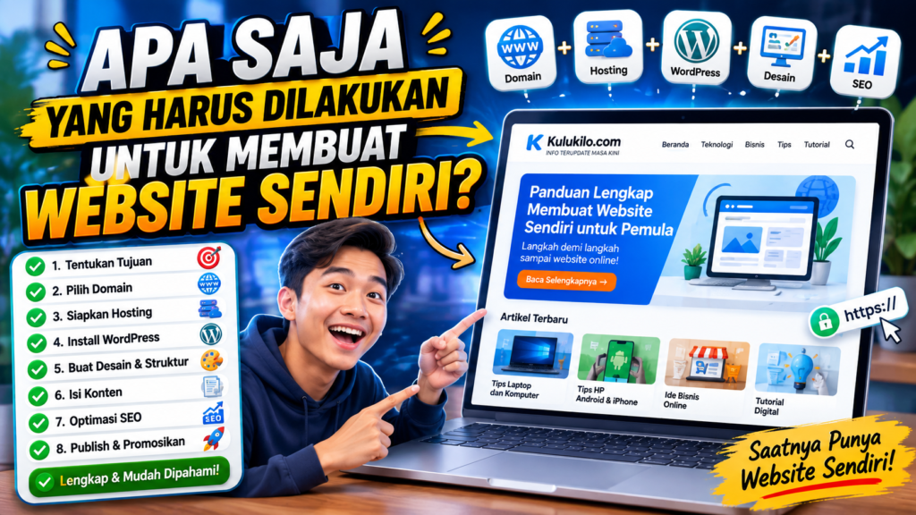 Apa Saja yang Harus Dilakukan untuk Membuat Website Sendiri?