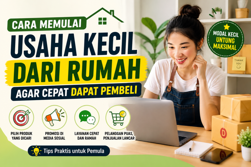 Cara Memulai Usaha Kecil dari Rumah agar Cepat Dapat Pembeli