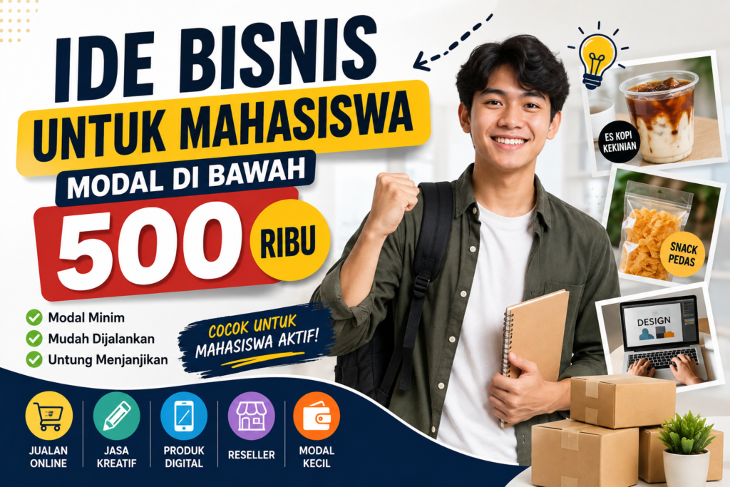 Ide Bisnis untuk Mahasiswa dengan Modal di Bawah 500 Ribu