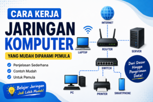 Cara Kerja Jaringan Komputer yang Mudah Dipahami Pemula