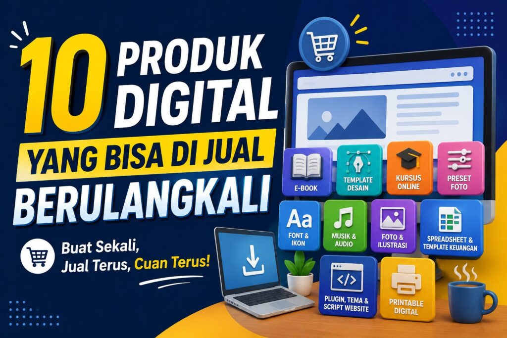 10 produk digital yang bisa di jual berulang kali
