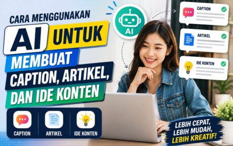 cara menggunakan AI untuk membuat caption,artikel, dan ide konten