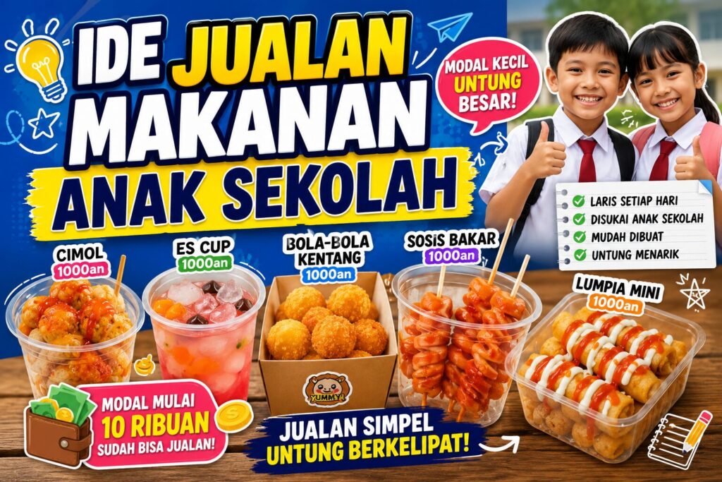 Ide Jualan Makanan Modal Kecilan Harga 1000an yang Laris dan Menguntungkan